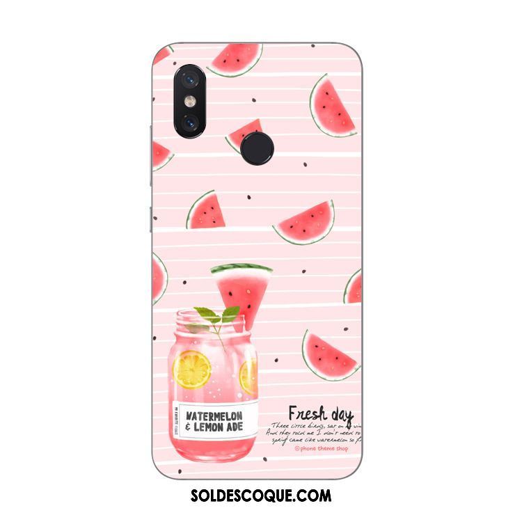 Coque Xiaomi Mi Mix 2s Rose Téléphone Portable Fluide Doux Petit Pastèque En Ligne
