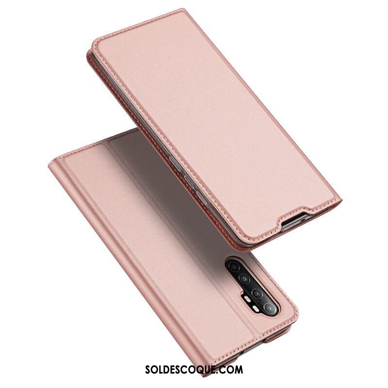 Coque Xiaomi Mi Note 10 Lite Business Petit Étui En Cuir Téléphone Portable Rose En Ligne