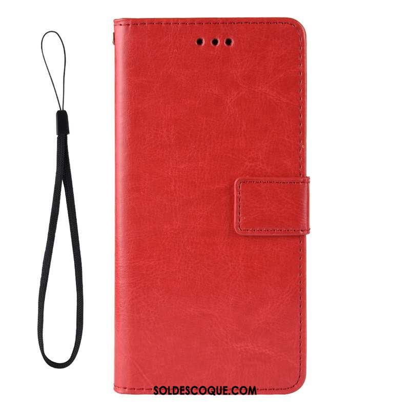Coque Xiaomi Mi Note 10 Lite Téléphone Portable Étui En Cuir Ornements Suspendus Petit Rouge France