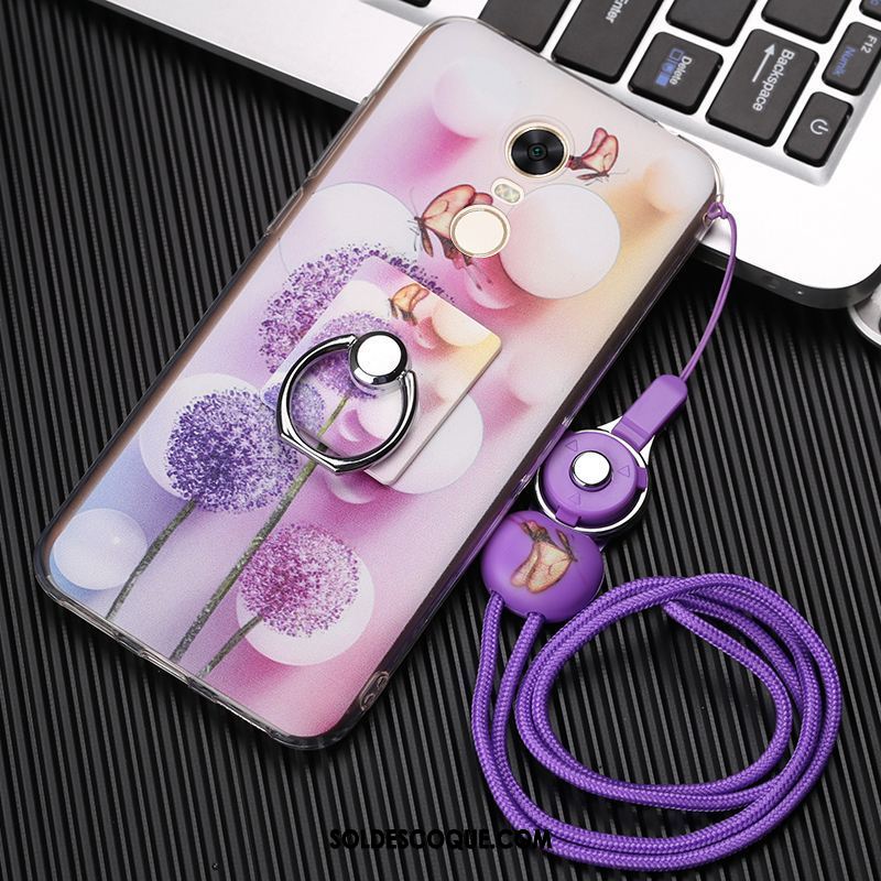 Coque Xiaomi Redmi 5 Plus Téléphone Portable Protection Fluide Doux Ornements Suspendus Violet En Vente