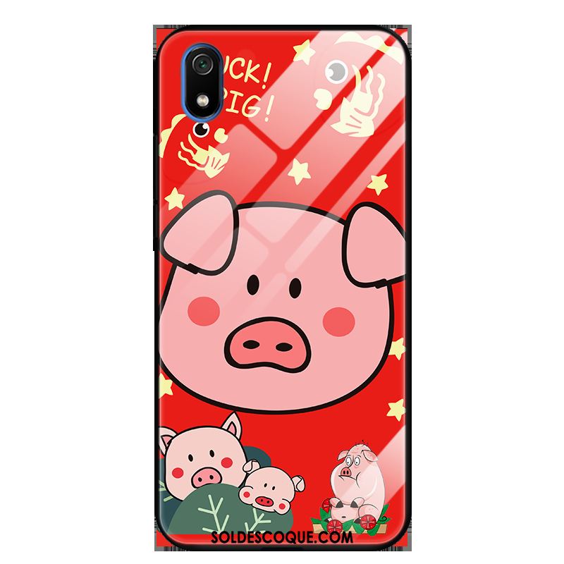 Coque Xiaomi Redmi 7a De Fête Rouge Verre Richesse Personnalité Soldes