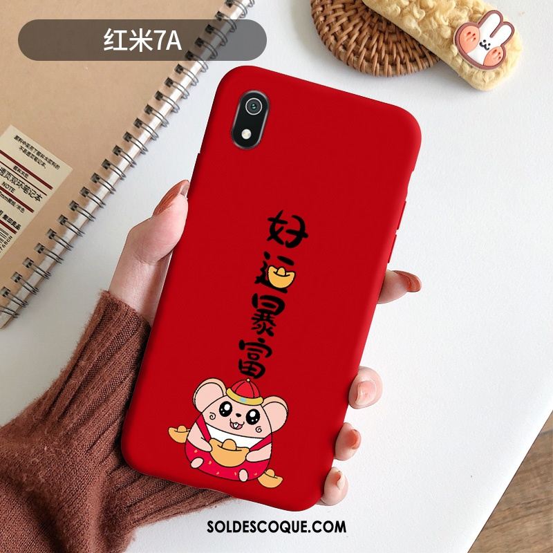 Coque Xiaomi Redmi 7a Rat Tendance Personnalité Fluide Doux Charmant Soldes