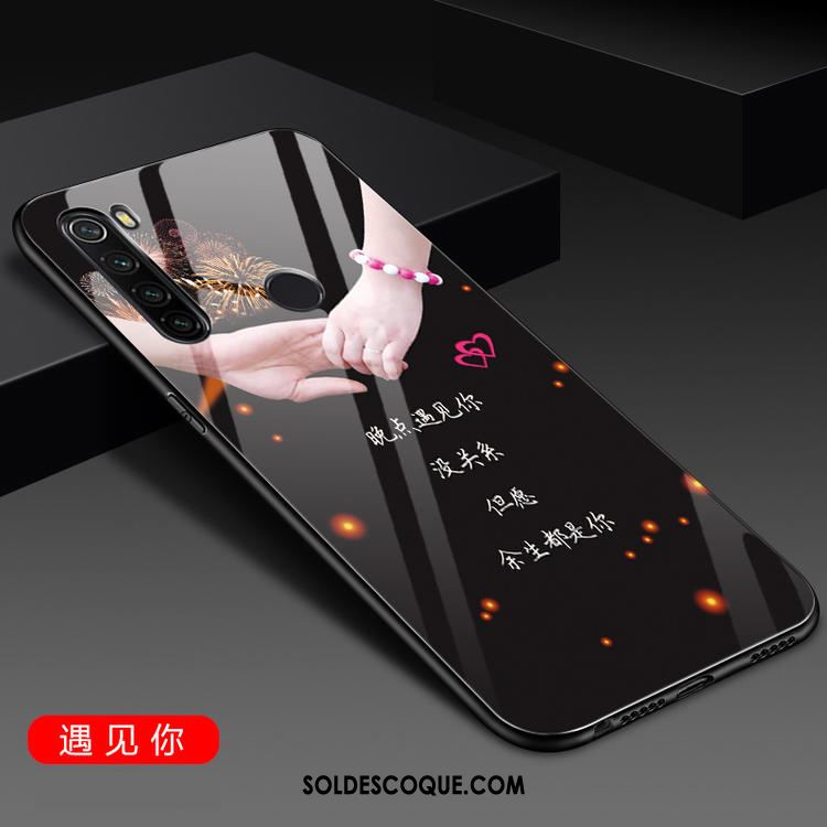 Coque Xiaomi Redmi Note 8t Amoureux Silicone Tendance Net Rouge Verre En Ligne