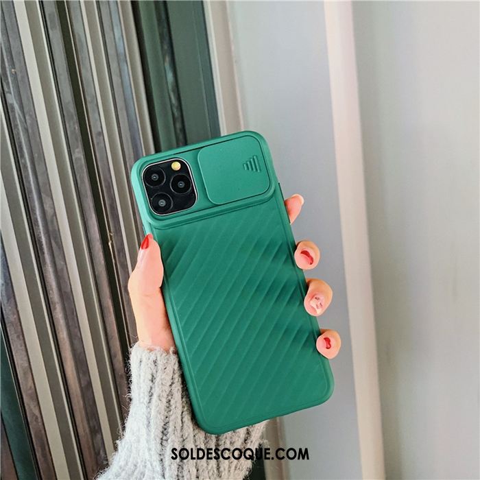 Coque iPhone 11 Pro Amoureux Protection Simple Fluide Doux Vert En Vente