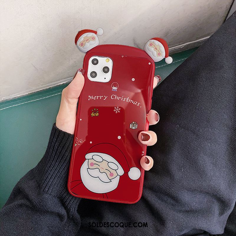 Coque iPhone 11 Pro Dessin Animé Noël Elk Difficile Téléphone Portable Soldes