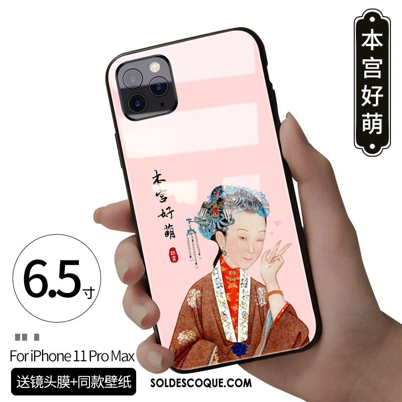 Coque iPhone 11 Pro Max Marque De Tendance Téléphone Portable Style Chinois Nouveau Personnalité Soldes
