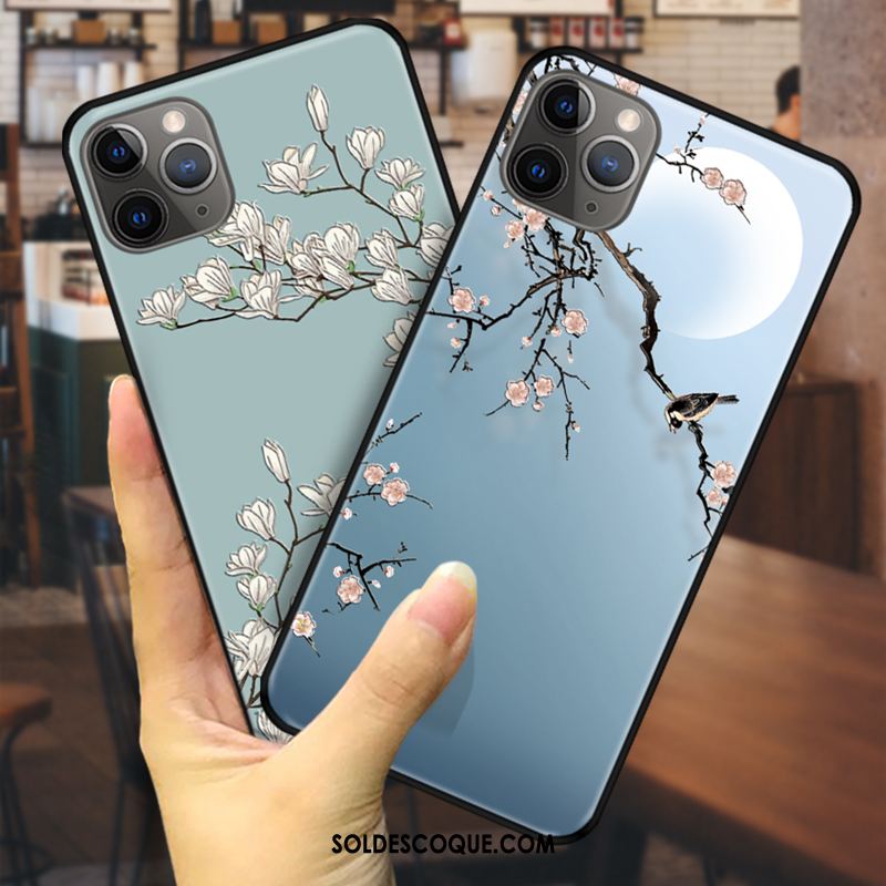Coque iPhone 11 Pro Max Protection Créatif Style Chinois Fleur Incassable En Ligne