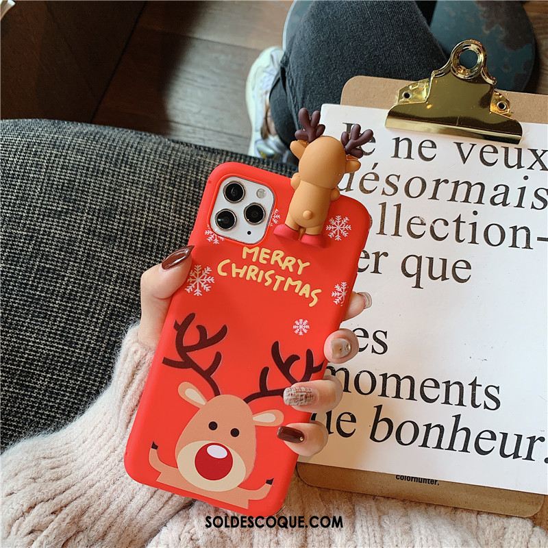 Coque iPhone 11 Pro Tendance Amoureux Noël Rouge Personnalité Soldes