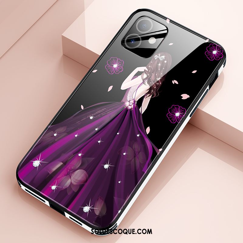Coque iPhone 12 Téléphone Portable Marque De Tendance Luxe Violet Nouveau Housse Soldes