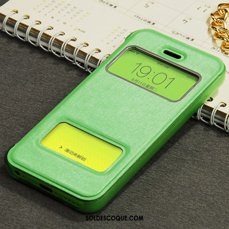 Coque iPhone 5c Transparent Téléphone Portable Très Mince Étui En Cuir Vert France