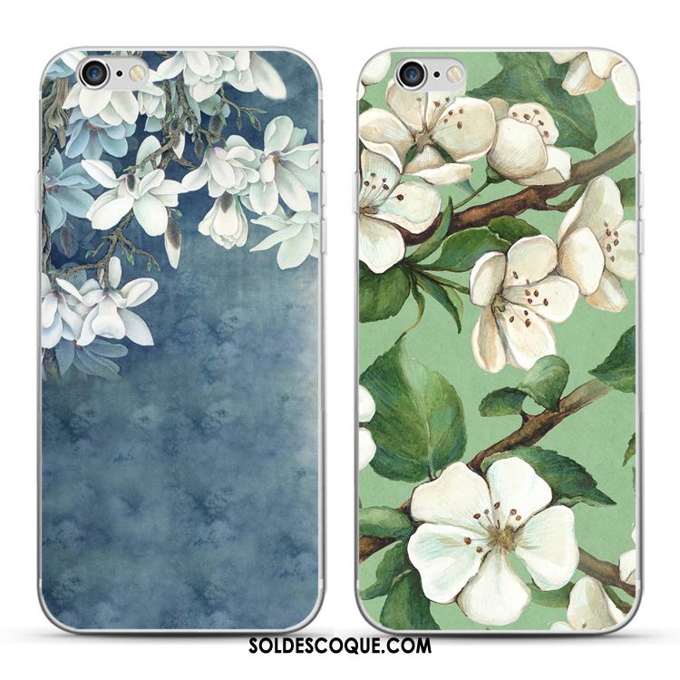 Coque iPhone 5c Téléphone Portable Floral Silicone Vert Protection Housse Pas Cher