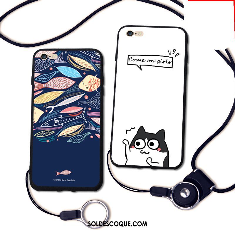 Coque iPhone 6 / 6s Ornements Suspendus Blanc Protection Sac Carte Téléphone Portable Pas Cher
