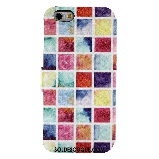 Coque iPhone 6 / 6s Plus Multicolore Dessin Animé Protection Clamshell Étui En Cuir Soldes