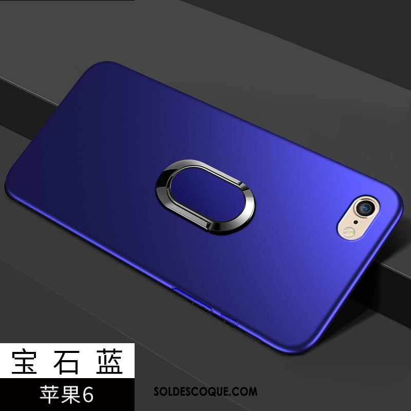 Coque iPhone 6 / 6s Tout Compris Silicone Bleu Fluide Doux Incassable En Vente
