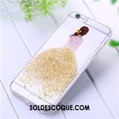 Coque iPhone 7 Fluide Doux Protection Transparent Téléphone Portable Rose En Vente