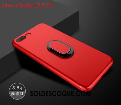 Coque iPhone 7 Plus À Bord Fluide Doux Rouge Magnétisme Support En Vente