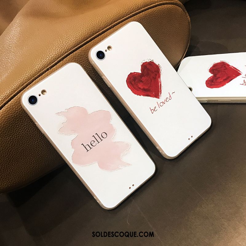 Coque iPhone 8 Amour Tout Compris Marque De Tendance Téléphone Portable Blanc Housse En Vente
