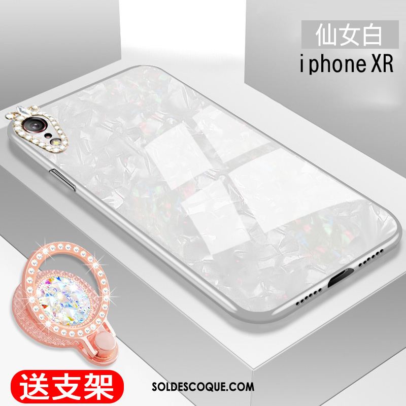 Coque iPhone Xr Silicone Marque De Tendance Verre Téléphone Portable Incassable Pas Cher