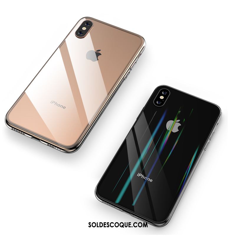 Coque iPhone Xs Max Transparent Verre Très Mince Téléphone Portable Incassable Pas Cher