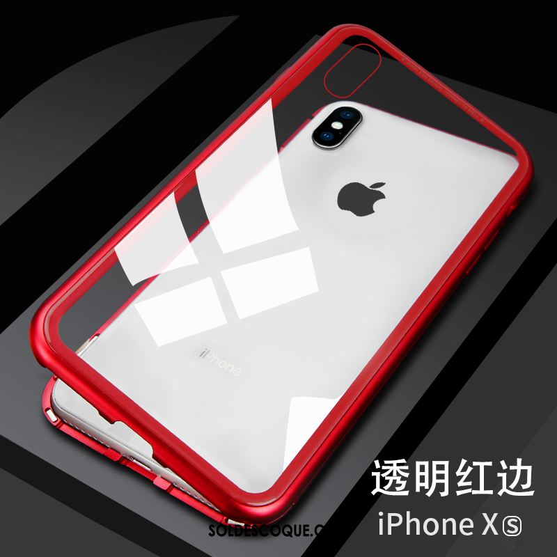 Coque iPhone Xs Nouveau Rouge Magnétisme Téléphone Portable Marque De Tendance En Vente