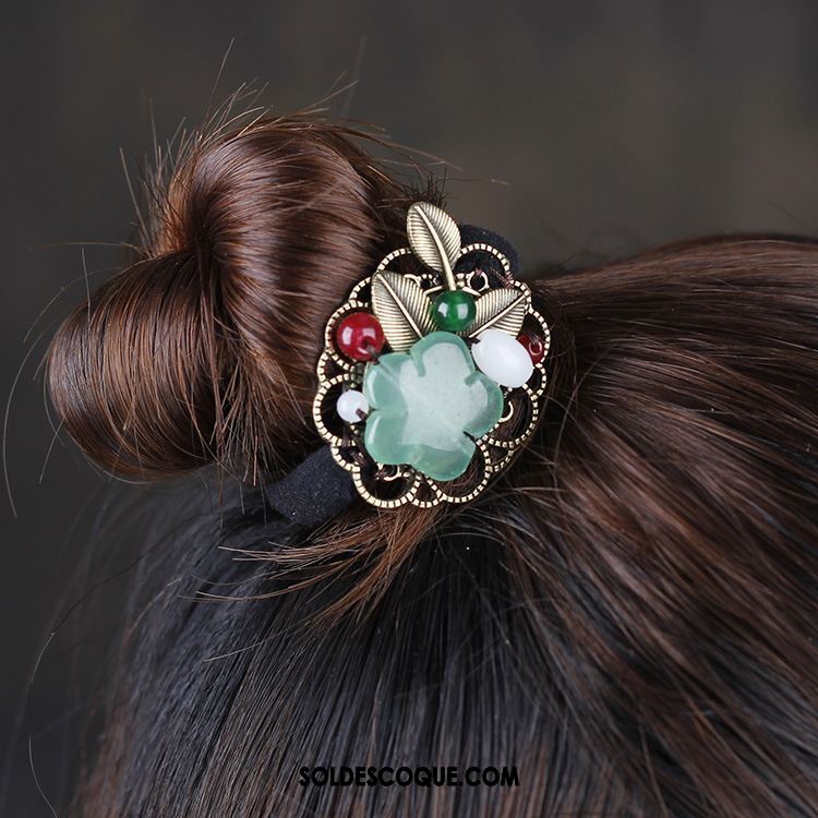 Fleur De Tête Femme Vert Cercle Des Cheveux Original Accessoires Ornements De Cheveux En Vente