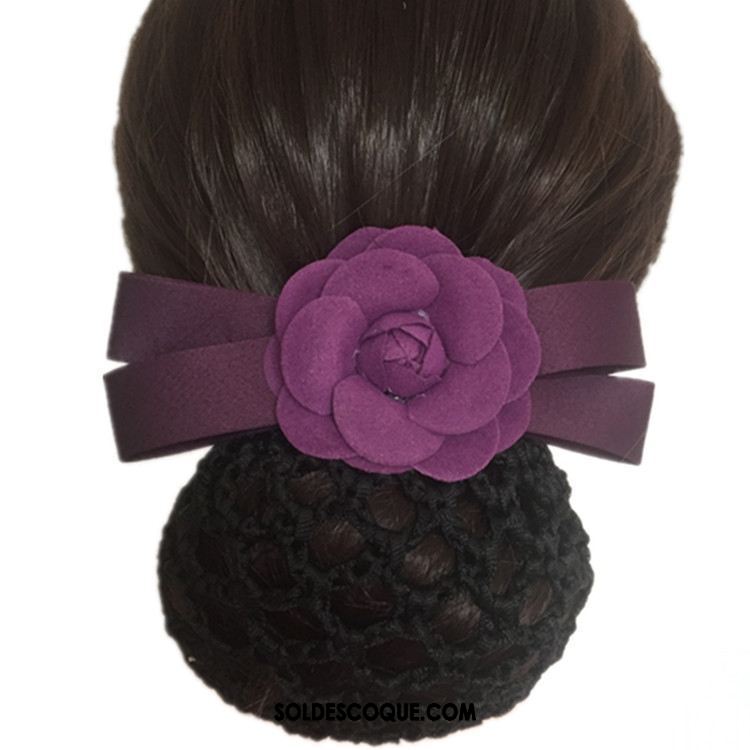 Fleur De Tête Femme Violet Cheveux En Plaques Carrière Poche Nette Invisible Soldes