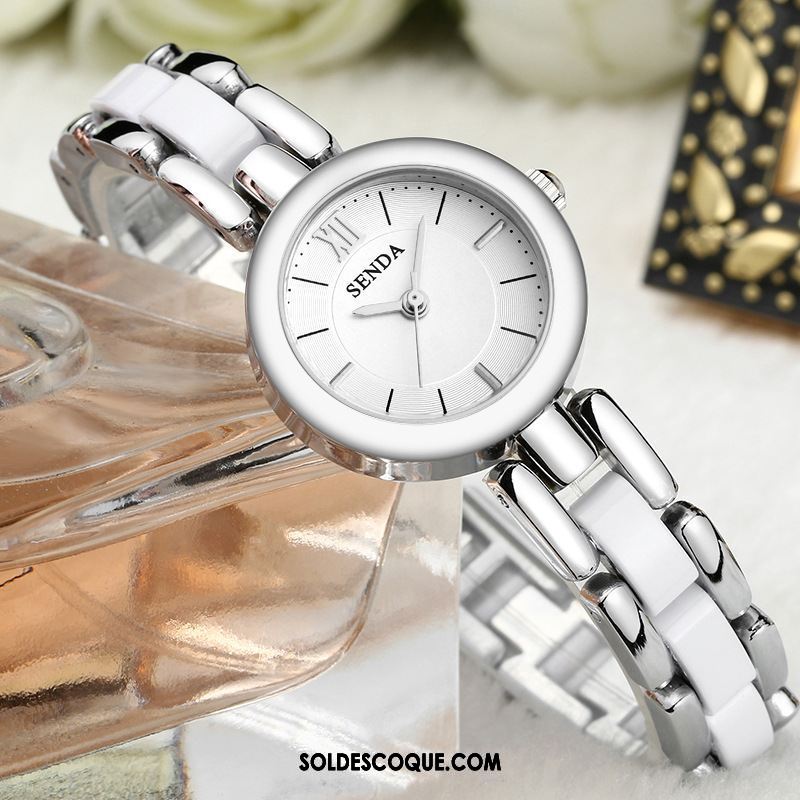 Gant Femme Montre À Bracelet Blanc Atmosphère Loisir Céramique France