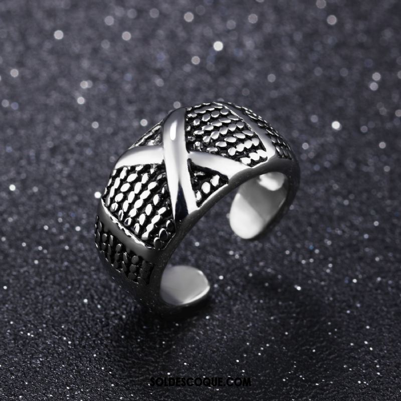 Bijoux En Argent Homme Accessoires Tendance Noir Personnalité En Ligne