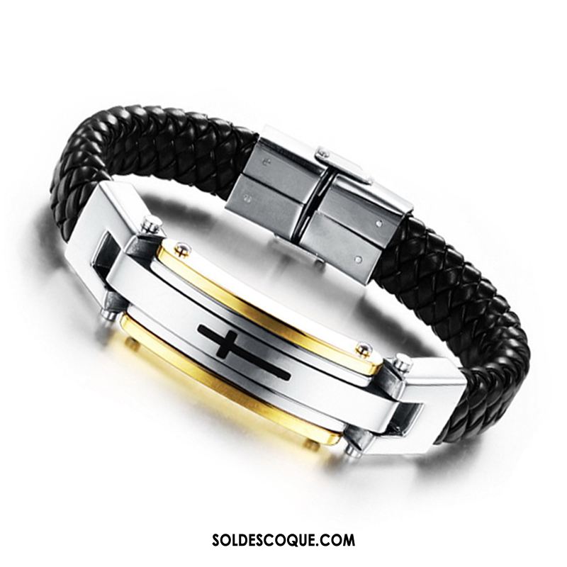 Bijoux En Argent Homme All-match Tendance Bracelet Mode Rétro En Ligne