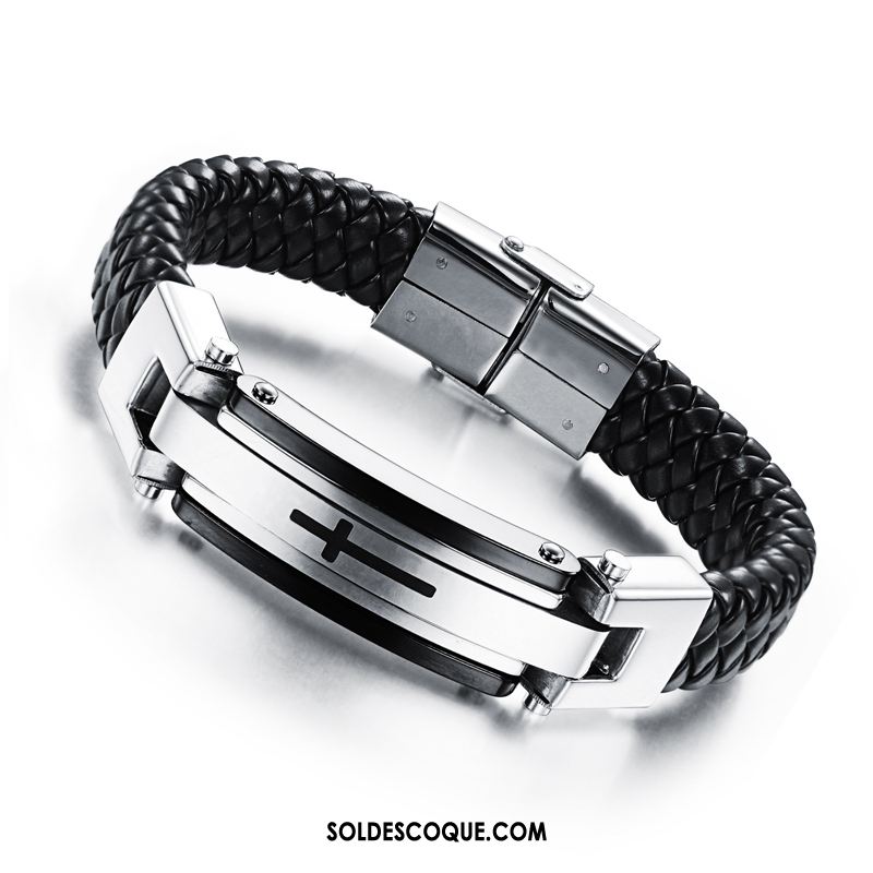 Bijoux En Argent Homme All-match Tendance Bracelet Mode Rétro En Ligne