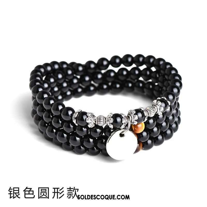 Bijoux En Argent Homme Bracelet Mode Personnalité Noir Accessoires En Ligne