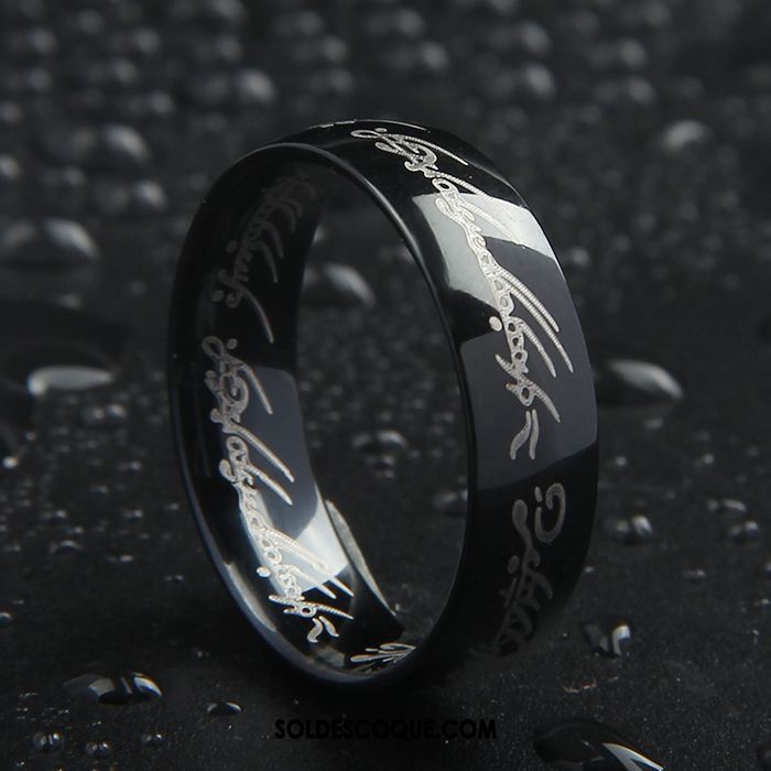 Bijoux En Argent Homme Dragon Tendance Créatif Étudiant Noir Pas Cher