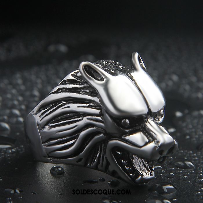 Bijoux En Argent Homme Dragon Tendance Créatif Étudiant Noir Pas Cher