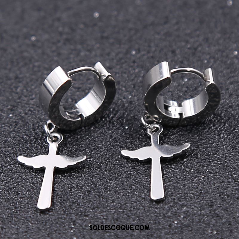 Bijoux En Argent Homme Femme Amoureux Tendance Noir Étudiant En Vente