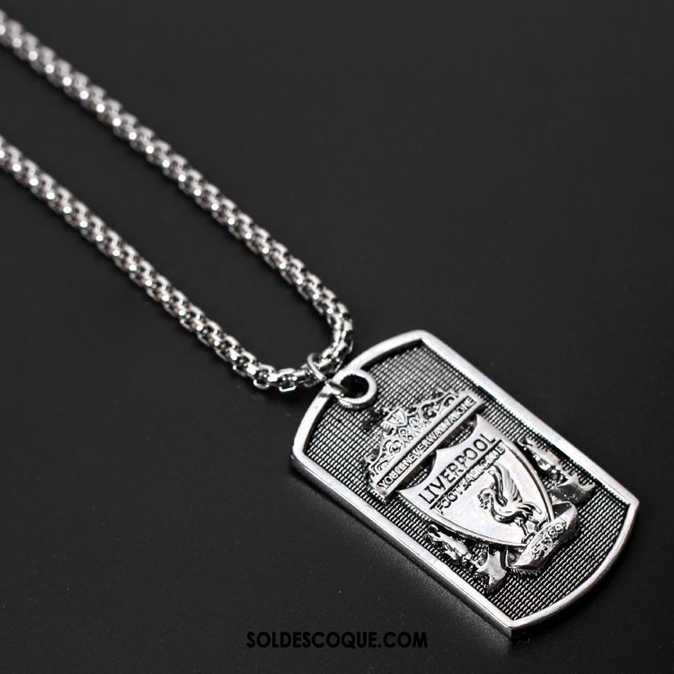 Bijoux En Argent Homme Filles Noir Dessin Animé Pendentif Argenté Pas Cher