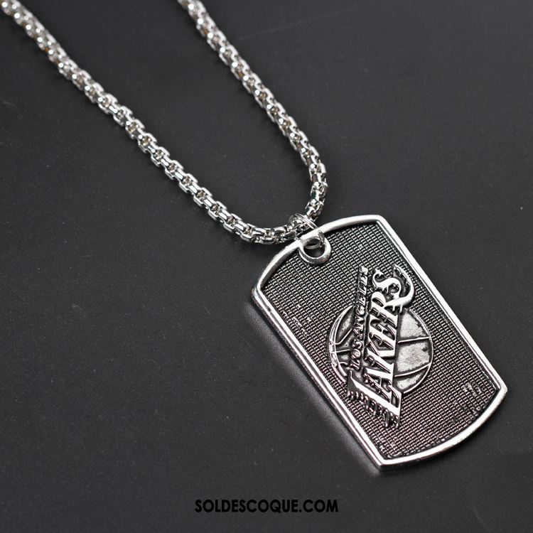 Bijoux En Argent Homme Filles Noir Dessin Animé Pendentif Argenté Pas Cher