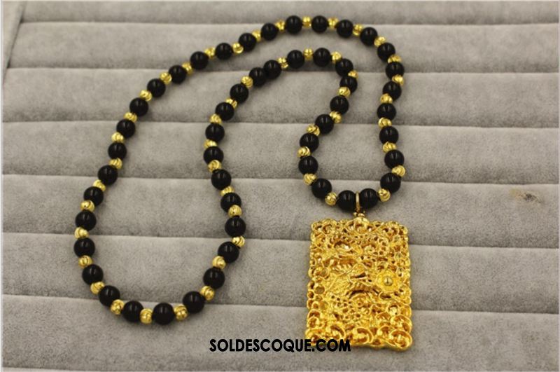 Bijoux En Argent Homme Gros Jaune Noir Femme Simulation Soldes