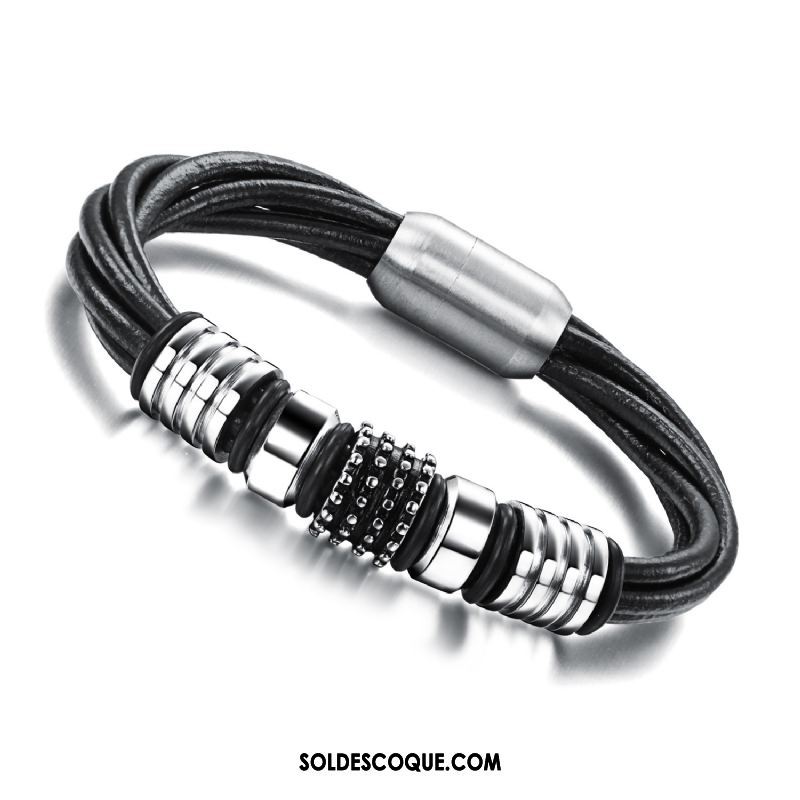 Bijoux En Argent Homme Mode Europe Bracelet Rétro Accessoires En Ligne