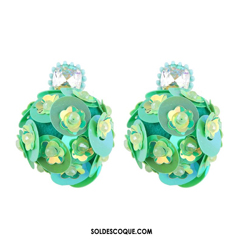 Boucles D'oreilles Femme Accessoires Paillettes All-match Réseau Mode Soldes