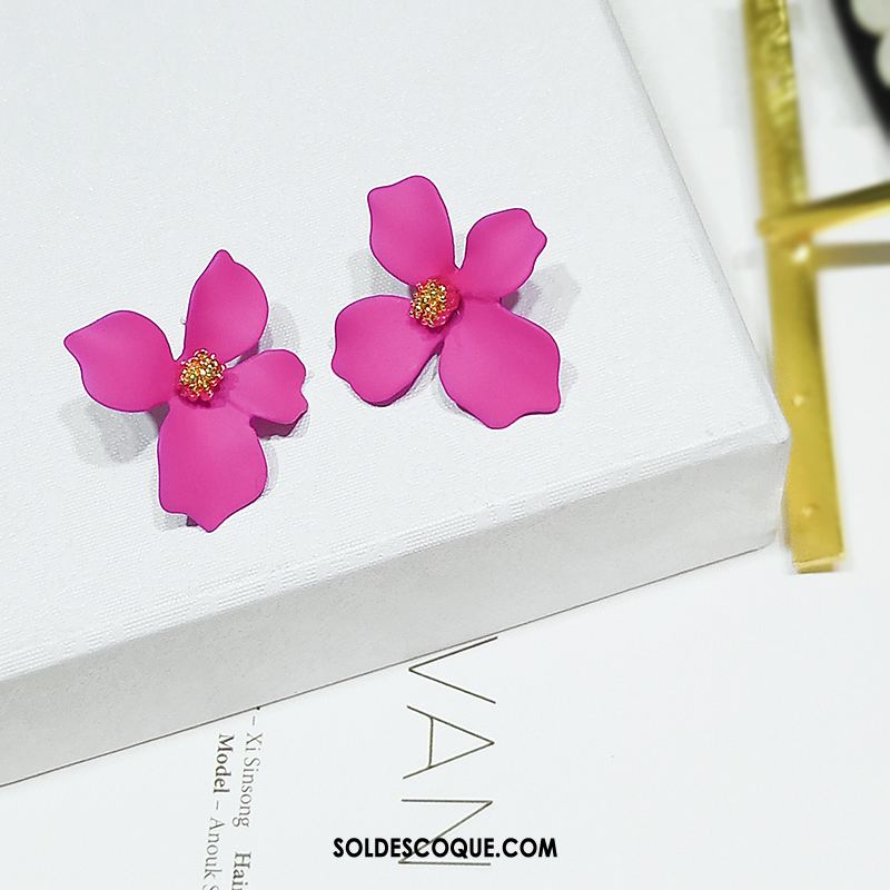 Boucles D'oreilles Femme All-match Couleur Du Coup Tendance Personnalité Rond En Ligne