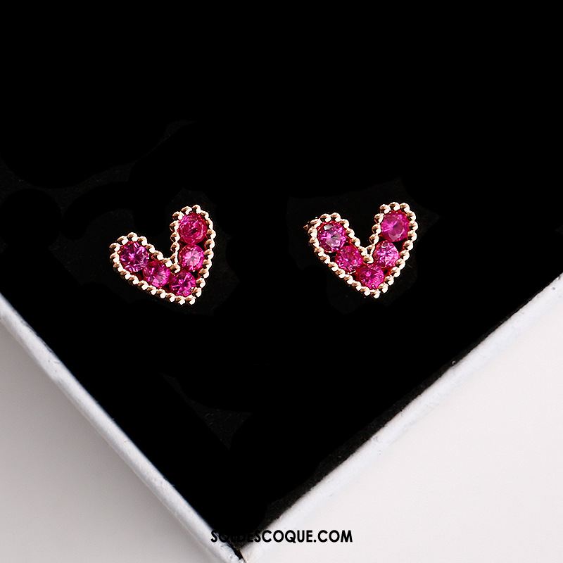 Boucles D'oreilles Femme Argenté Tendance Personnalité Ultra Amour En Vente