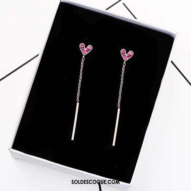 Boucles D'oreilles Femme Argenté Tendance Personnalité Ultra Amour En Vente