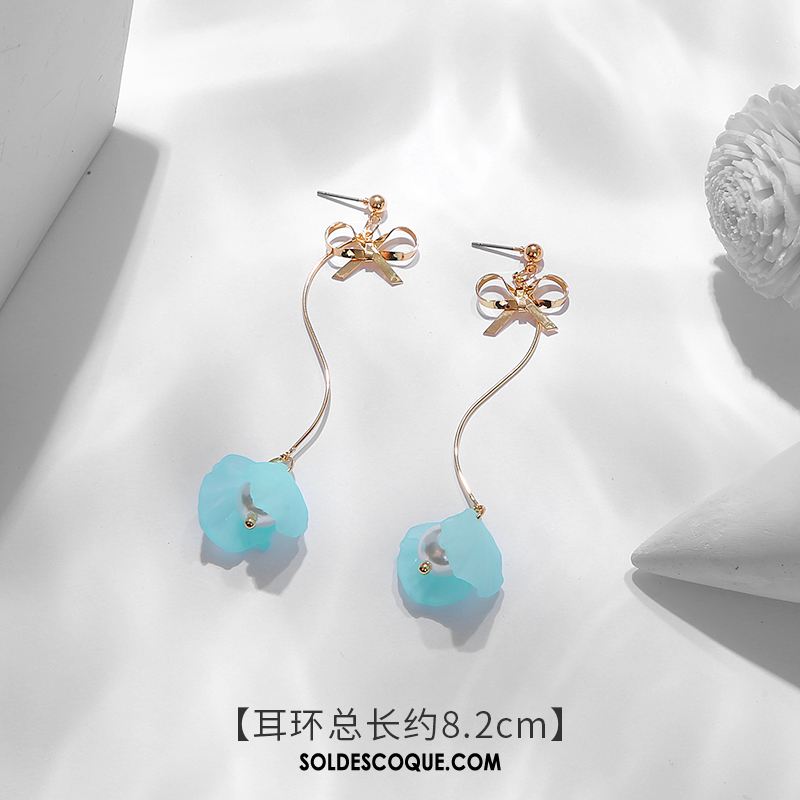 Boucles D'oreilles Femme Blanc Personnalité Tendance Tempérament Longue Section Pas Cher