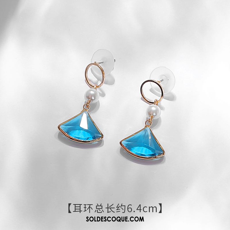 Boucles D'oreilles Femme Blanc Personnalité Tendance Tempérament Longue Section Pas Cher