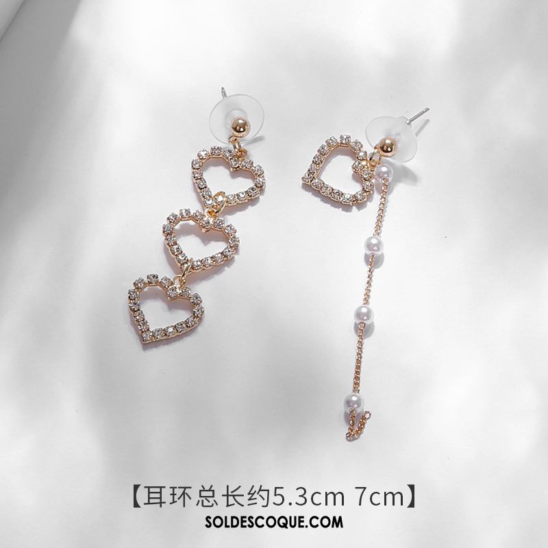 Boucles D'oreilles Femme Blanc Personnalité Tendance Tempérament Longue Section Pas Cher