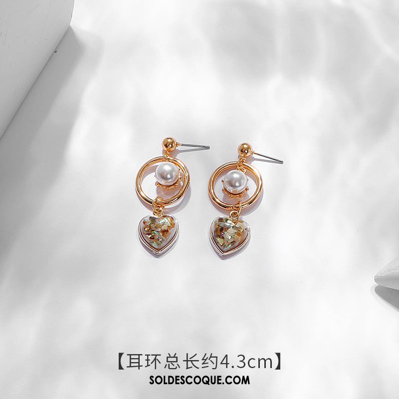 Boucles D'oreilles Femme Blanc Personnalité Tendance Tempérament Longue Section Pas Cher