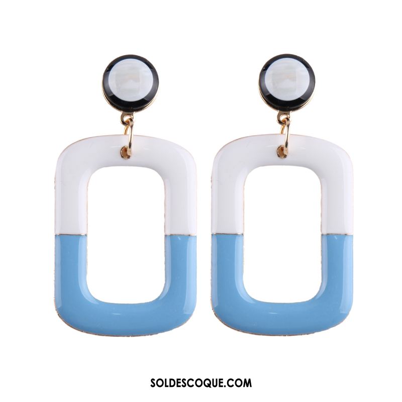 Boucles D'oreilles Femme Europe Réseau Piqûre Couleur Du Coup Noir Et Blanc Pas Cher