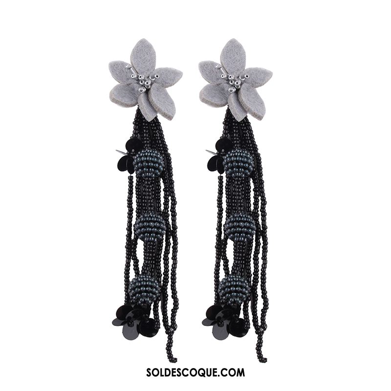 Boucles D'oreilles Femme Le Nouveau Longue Section Vacances Fleurs Europe Pas Cher