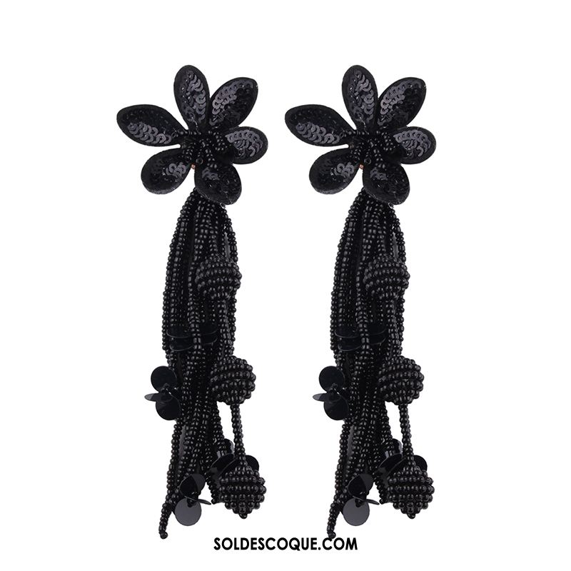 Boucles D'oreilles Femme Le Nouveau Longue Section Vacances Fleurs Europe Pas Cher