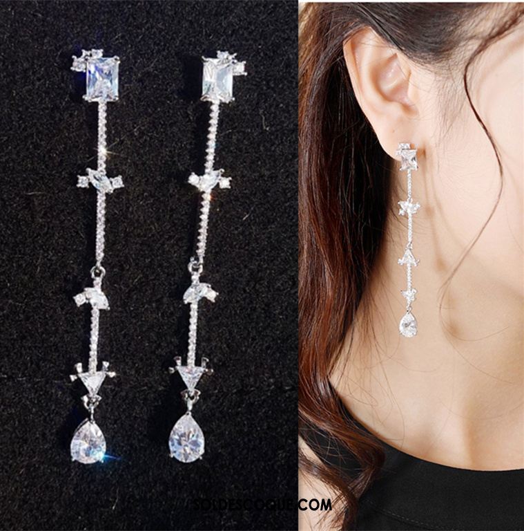 Boucles D'oreilles Femme Perle Cristal Tassel Modèles Féminins Longue Section France